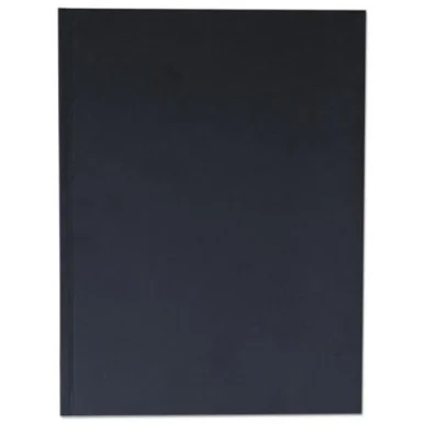 Universal Office Products 66353 Casebound Hardcover Notebook, 10 1/4 X 7 5/8, Black Linen