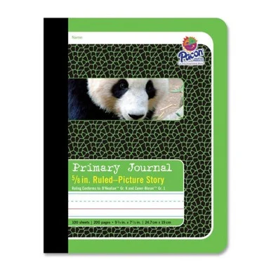 Pacon Composition Book - 100 Sheet - Ruled - 9.75" X 7.50" - 1 Each - White Paper (PAC2428)