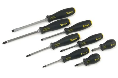 Titan 17208 8pc Getta Grip Screwdriver Set