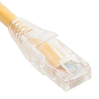 ICC CAT6 Clear Boot Patch Cord - 3 ft Category 6 Network Cable for Network Device (ICPCST03YL)