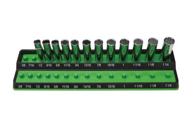 Mechanics Time Saver PSH50S-GRN Mechanic's Time Savers 1/2" Sae Peg Socket Holder - Green