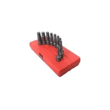 Sunex 2639 1/2 Inch Drive Metric 4 Inch Long Hex Impact Bit Socket Set - 10 Piece