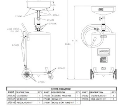 Lincoln Industrial Corp. 275642 Drain Hose Kit For Ln3601