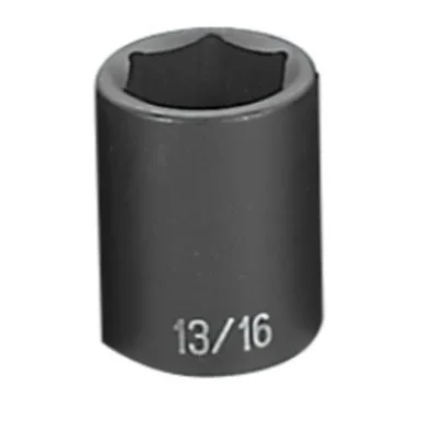 Grey Pneumatic 2026R 1/2" Drive Standard Fractional Impact Socket 13/16