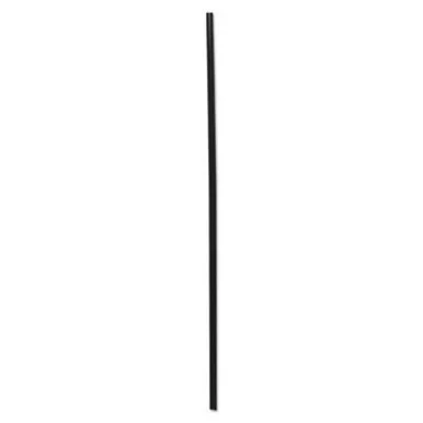Boardwalk SLSTUBL Unwrapped Cocktail Straws, 8", Black, 5000/carton