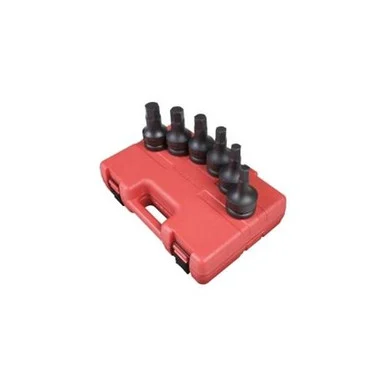 Sunex 5607 6 Piece 1" Drive Metric Impact Hex Driver Set