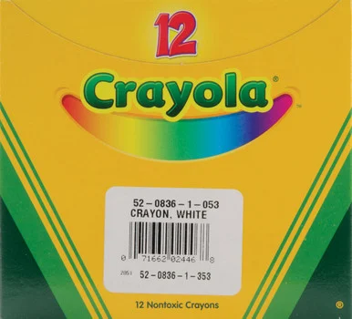 Crayola Bulk Crayons - White Wax - 12 / Box (cyo-520836053)