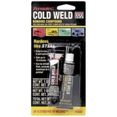 Cold Weld Bonding Compound, Two 1 Ounce Tubes Carded 14600CAN - Permatex