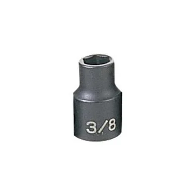 Grey Pneumatic 1012R 3/8" Drive Fractional Standard Impact Socket 3/8