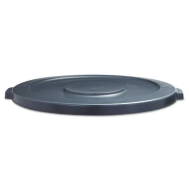 Boardwalk 1868184 Lids For 44 Gal Waste Receptacles, Flat-top, Round, Plastic Gray