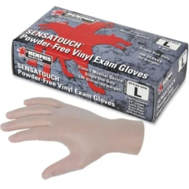 Mcr Safety Powder-free Vinyl Disposable Gloves - White - Vinyl - Powder-free, Latex-free, Disposable, Ambidextrous - 1box (mpg5010l)