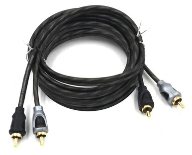 Deejay LED TBHRCA12 12 Foot Rca To Rca Stereo Patch Cable Copper Conductors