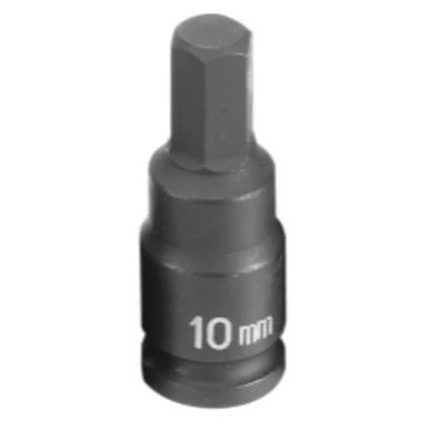 Grey Pneumatic 1910M 3/8" Drive Metric Hex Driver Impact Socket 10mm
