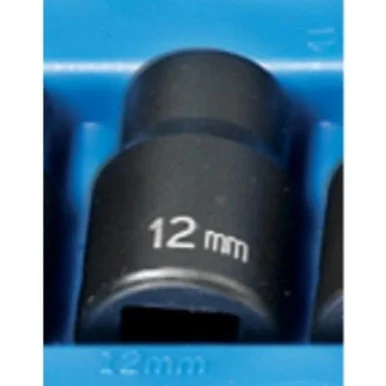 Grey Pneumatic 2112M 1/2" Drive 12 Point Metric Impact Socket 12mm