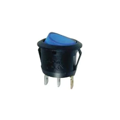 Audiopipe EC1217BLUE Switch Round Rocker W/blue Led10 Pack