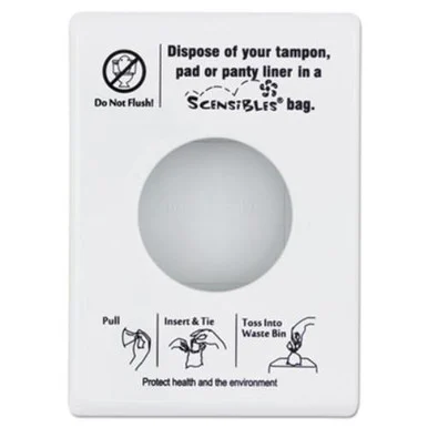 Procter & Gamble SDW Scensibles Personal Disposal Bag Dispenser, Plastic, White