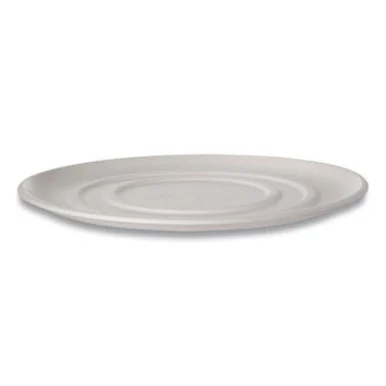 Eco Products EP-SCPTR14 Worldview Sugarcane Pizza Trays, 14 X 14 X 0.2, White, 50/carton