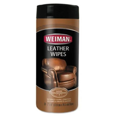 Weimar 91 Leather Wipes, 7 X 8, 30/canister