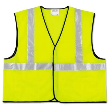 Crews Ansi Class Ii Safety Vest - Largepolyester - 1each - Lime Green, Silver (vcl2sll)