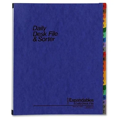 Pendaflex A-z Desk File/sorter - Printeda - Z - 1 Each - Blue Divider - Multicolor Tab (ESS11015)