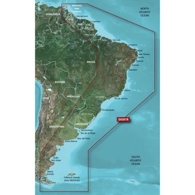 Garmin Charts 6429287 Garmin Bluechart® G2 Hd - Hxsa001r - South America East Coast - Microsd™/sd™
