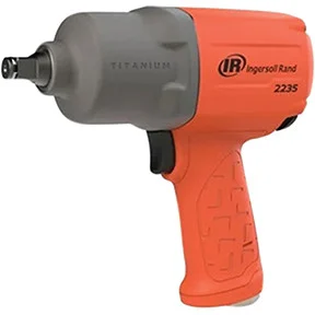 Ingersoll Rand 2235TIMAX-O 1/2" Air Impact Wrench, 1350 Ft-lbs Nut-busting Torque, Maintenance Duty, Pistol Grip, Titanium Hammercase, Orange