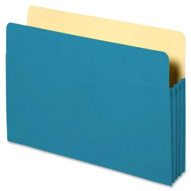 Sparco Accordion File Pocket - 9.50" X 11.75" - 3.50" Expansion - Blue - 1 Each (SPR26550)