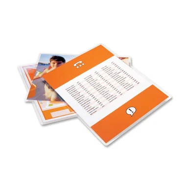 Gbc Heatseal Clear Premium Laminating Pouches - Letter - 8.50" Width X 11" Length X 5 Mil Thickness - 100 / Box - White (GBC3200716)