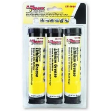 Airgas LX-1901 Lithium Grease, Multi-purpose, 3 Oz Cartridges, For Mini Grease Guns, 3 Per Pack