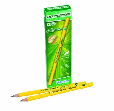 Ticonderoga Laddie Pencil - #2 Pencil Grade - Yellow Barrel - 12 / Dozen (DIX13040)