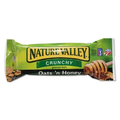 Ace Office GEM33530 Granola Bars, Oats'n Honey Cereal, 1.5oz Bar, 18/box
