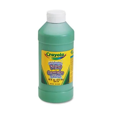 Crayola Washable Paint - 16 Oz - 1each - Green (542016044)
