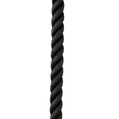 New England Ropes C6054-16-00035 1/2" X 35' Premium Nylon 3 Strand Dock Line - Black