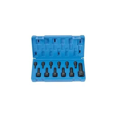Grey Pneumatic 1235TT 12 Pc. 1/4", 3/8", 1/2" Tamper-proof Star Driver Set