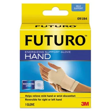 3m 09183EN Energizing Support Glove, Medium, Palm Size 7 1/2" - 8 1/2", Tan