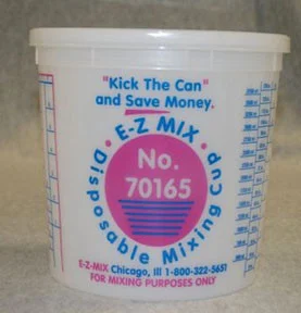 Ez Mix EMX-70165 5-quart Plastic Mixing Cups, Box Of 25