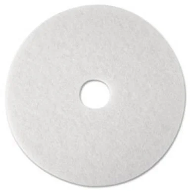 3M/COMMERCIAL TAPE DIV. 08483 Super Polish Floor Pad 4100, 19", White, 5 Pads/carton