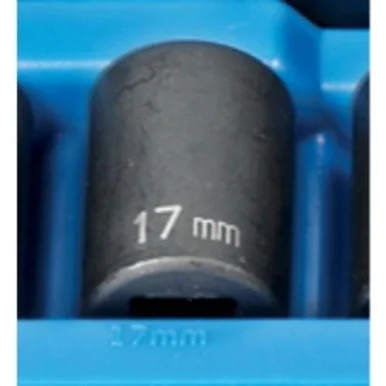 Grey Pneumatic 2117M 1/2" Drive 12 Point Metric Impact Socket 17mm