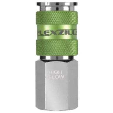 Legacy Manufacturing A53416FZ Flexzilla Pro High Flow Coupler, 1/4" Fnpt, 1/4" Body