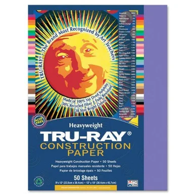 Tru-ray Construction Paper - 12" X 9" - Violet (PAC103009)