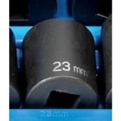 Grey Pneumatic 2123M 1/2" Drive 12 Point Metric Impact Socket 23mm