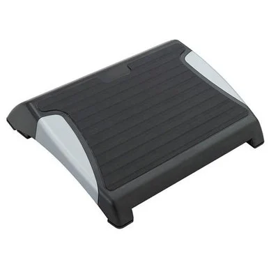 Safco Restease Footrest - Non-skid, Adjustable - 5" Adjustment - 15.5" X 13.8" X 5" - Black (2120BL)