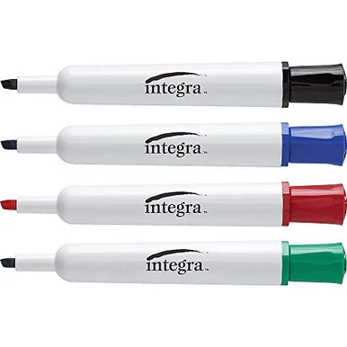 Integra Chisel Point Dry-erase Markers (ita-30015)