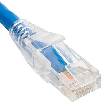 ICC CAT5e Clear Boot Patch Cord - 7 ft Category 5e Network Cable for Network Device (ICPCSP07BL)