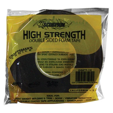 Xscorpion DSFT12 1/2"x60ft Double Side Foam Tape - Audiopipe