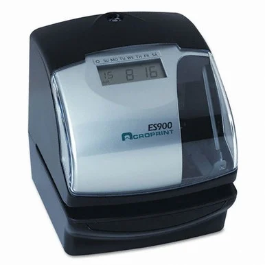 Acroprint Es900 Multi-function Side Printing Time Recorder - Card Punch/stamp (ACP010209000)