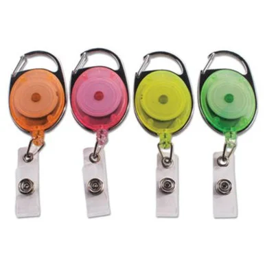 Advantus Neon Carabiner ID Reels (91119) - Ace Office