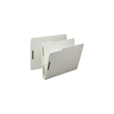 Sparco Pressboard Fastener Folder - Letter - 8.50" X 11" - 2" Expansion - 2 Fastener - 2" Folder Fastener Capacity - 1/3 Tab Cut - 25 Pt. - Pressboard - Gray - 25 / Box (SP17217)