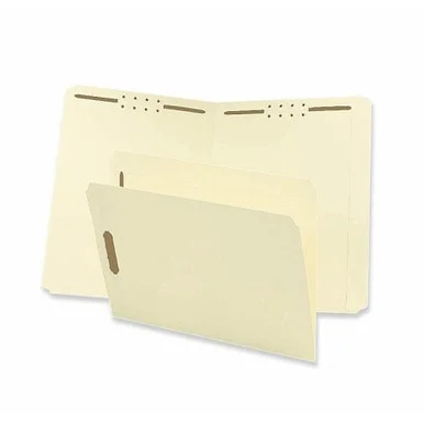 Sparco Straight Tab Fastener Folder - Letter - 8.50" X 11" - 2 Fastener - Manila - 50 / Box (SP17211)