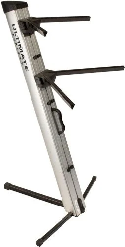 Ultimate Support Systems Apex Ax-48-pro-silver Musical Keyboard Stand - 125 Lb Load Capacity - 46 Height - Silver (ax48prosilver)